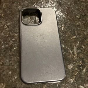 iPhone 13 Pro Leather Case with MagSafe- Midnight